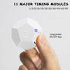 Senbos Mini Cube Timer, Rechargeable Pomodoro Countdown Timer 11 Preset Time Desk Timer Productivity Timer with Sound Vibrate Light Alarm Flip Timer for Time Management Workout Study Cooking
