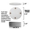 Pineapple Absorbent Coasters - Tropical Coasters for Drinks - Set of 4