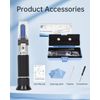 LOHAND Brix Refractometer with Automatic Temperature Compensation(ATC), Precision for Measuring Sugar Content in Wine Processing/Coffee/Fruit/Drink, Sugar Refractometer, Brix Meter Range:0-32%