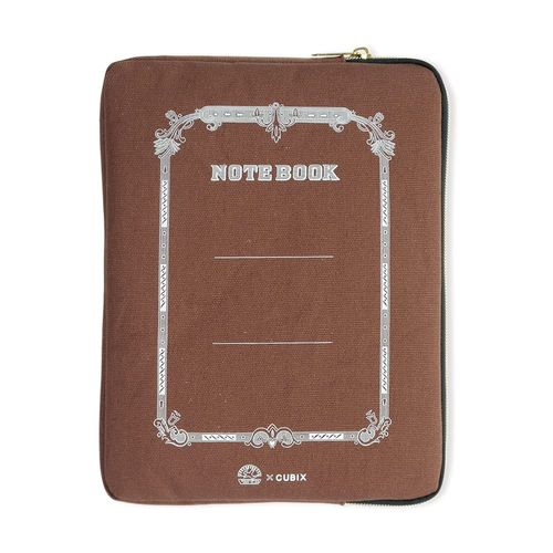 M-Plan 010142-43 Swallow x CUBIX Cushioned Pouch, A5, Mocha Brown