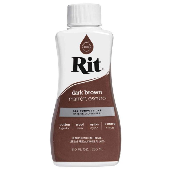 Rit Liquid Fabric Dye Dark Brown 236ml