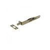 Better Home Products 6" Solid Brass Flush Bolt with Round Corners - Satin Nickel