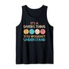 It's a Divers Thing Dive Sign Gestures Tank Top, black