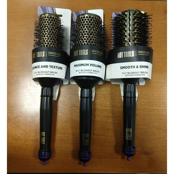 3 Pack: Hot Tools Texture/Volume/Smooth Blowout Brushes (7209/7223/7230) -R2P5