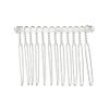 VOCOSTE Anti Slip Hair Side Comb Accessories Metal Silver Tone Hair Side Comb Retaining Hair Clips 5cm 4pcs