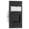 British General EMRJ45C6B Black 1 Module Euro Module IDC Cat6 RJ45 Data Outlet