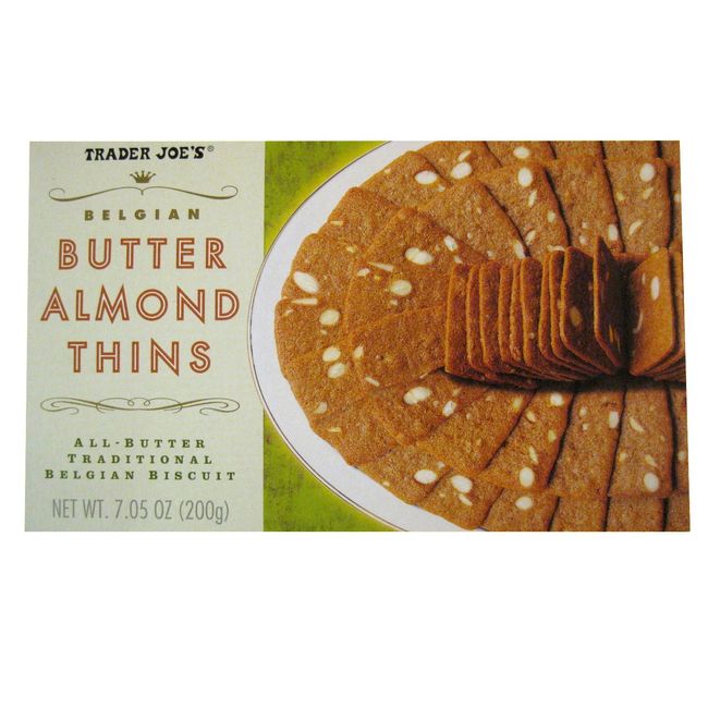 2 Packs Trader Joe's Belgian Butter Almond Thins 7.05 oz