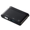 Elecom DST-C07BK USB-C Hub PD Compatible Charging & Data Transfer Type C USB 3.0/D-sub Cable Storage Black