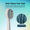 Replacement Flossing Toothbrush Heads for Water Pick SF-01 / SF-02 / SF-03 / SF-04 with Crystal Cap- Compact - 3 Count - White