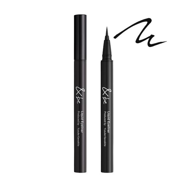 &be &be Liquid Eyeliner, No Falling, Smudge Proof, Waterproof, Sweat Resistant, Water Resistant, Bleeding, Smudge Resistant, Smudge Resistant, Smudge Resistant, Liquid Eyeliner, Cat Line, Cut Long, Off with Hot Water, Point Makeup (Brown)