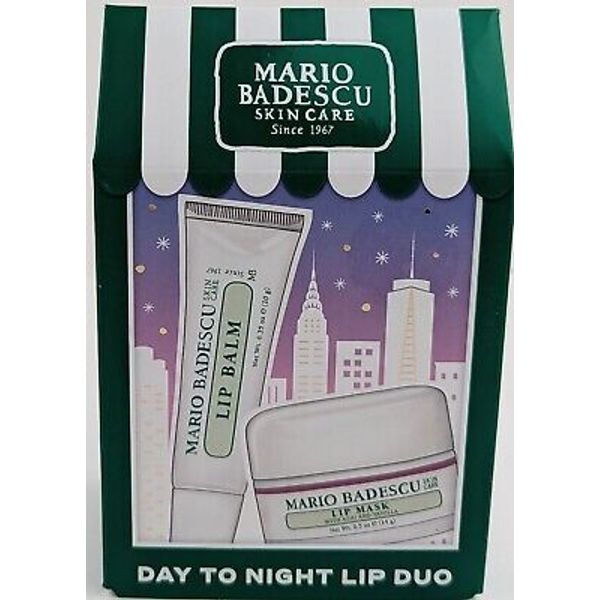 Mario Badescu Day To Night Lip Duo: Original Lip Balm & Acai Vanilla Lip Mask