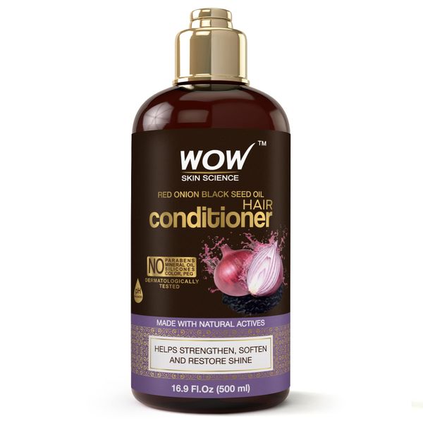 WOW Skin Science Red Onion Black Seed Oil Conditioner 500Ml (Brown, 16.90 Fl Oz (Pack Of 1))