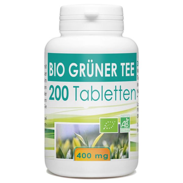 Organic Green Tea 400 mg – 200 Tablets