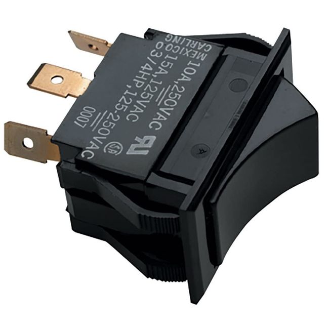 SEACHOICE Bilge Pump Rocker Switch, 3 Position On-Off-Momentary On, 12V