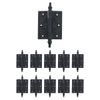10 piece Wrought Iron Butt Hinge Steeple Tip Wrought Iron 3" W