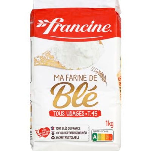 Francine Farine de Ble Tous Usages - French All Purpose Wheat Flour - 2.2 lbs