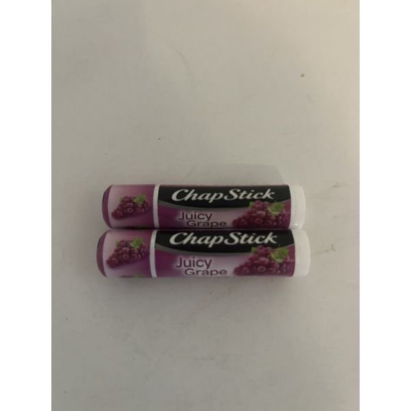 CHAPSTICK JUICY GRAPE Flavor Lip Balm Lot of 2 New & Sealed HTF