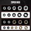 42Pcs Metric Thread Restorer Kit UNC UNF Thread Chaser Set Rethread Repair Tool