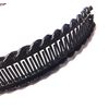 16cm Long Black Barley Twisted Banana Clip
