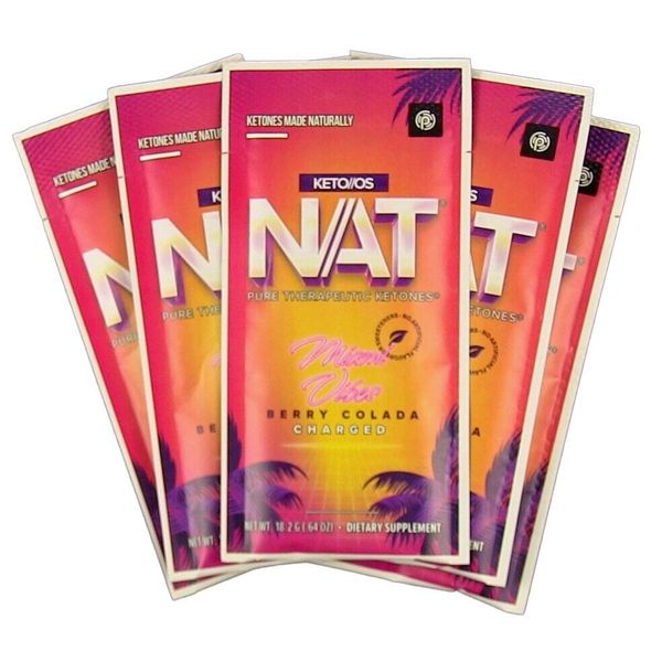 Pruvit Miami Vibes OS NAT Ketones Charged Sample 5 Pack - Fan Fav Re-release!