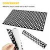 2PCS Headlight Tail Light Lamp Decor Trim Honeycomb Self-Adhesive Sticker Decals