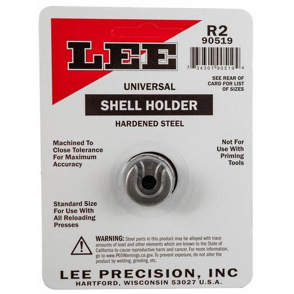 Lee Precision 90519 Shell Holder R2 Universal 45 ACP 7mm/08 Mauser Reloading