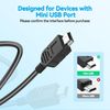 CJP-Geek 6ft Black Mini USB Data Cable Cord Compatible with Brother PT-D600 PT-D450 Label Printer US