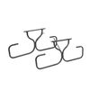 Jack Post Fiesta Charm 6 Person Outdoor Custom Do It Yourself Powder Coated Tubular Steel Frame for Long Wooden Picnic Table, Black