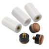 XINGYHENG 15 Set(30pcs) Billiard Cue White Ferrules with Screw-on Replaceable Cue Tips Billiard Accessories Replacement Parts Stick Repair Tool Set(13mm Brown Tip Set)