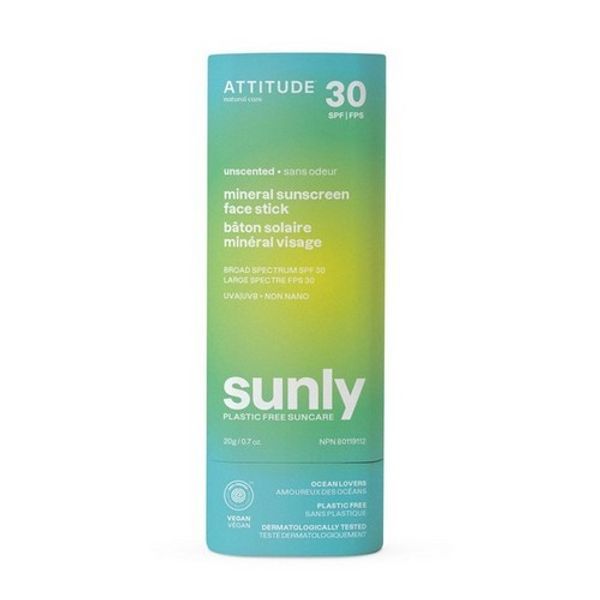 Mineral Sunscreen Face Stick SPF 30 Sunly Plastic-Free