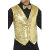 Gold Sequin Waistcoat Small