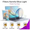 Blue Light Blocking Glasses Rectangle Chic Preppy Look Burgundy Red Frame