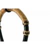 Showman 5/8" Natural/Black/Burgundy Rawhide Core Bosal