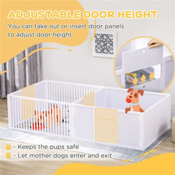 Cozy Dog Whelping Box Pet Playpen Indoor Outdoor Safe Space