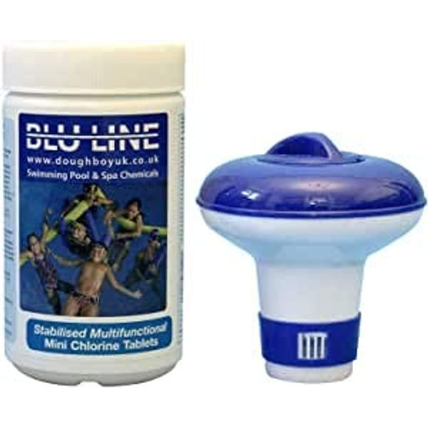 Small Floating Dispenser with 50 multifunctional chlorine tablets + 50 Aquachek test strips