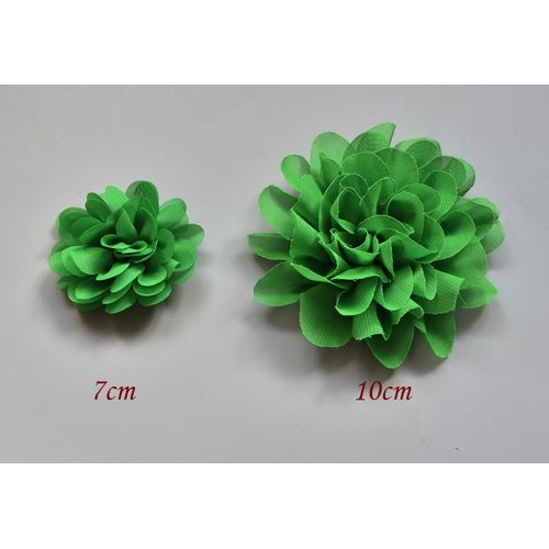 PrettyBoutique Girls Kids Women Chiffon Flower Hair Clip Alligator Clip Party Wedding (7cm, Green)