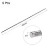 sourcing map 5Pcs M3 x 160mm Fully Threaded Rod 304 Stainless Steel Right Hand Threads