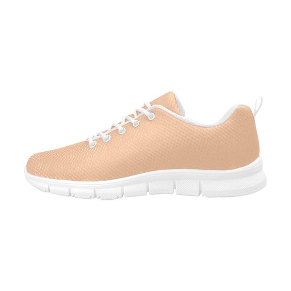 Womens Sneakers, Deep Peach Pink Running Shoes - US8