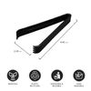 Party Essentials 6.5" Plastic Serving Tongs, 8-Count, Black