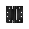 CRL 4" x 4" Black Heavy-Duty Spring Hinge - 1/4" Radius S44D
