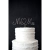 Mr. & Mrs. Twisted Wire Cake Topper