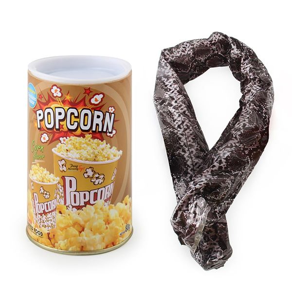 Cooplay Popup Snake in a Popcorn Can Prank, Halloween Fools Day Party Magic Trick Joke Gadget Fun Prank Gag Friend Toy