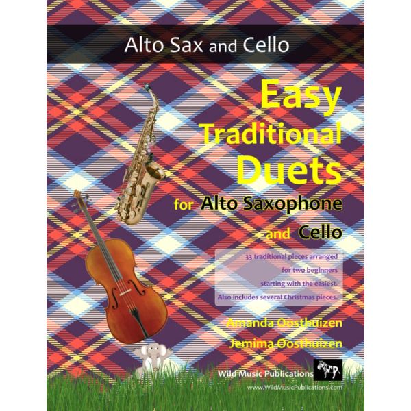 Easy Traditional Duets for Alto Saxophone and Cello: 33 Traditional Melodies from around the world arranged especially for beginner saxophone and ... Mostly in easy keys, all in first position.