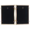 Lawrence Frames Metal Frame, Caviar Bead, Gold, 5x7 Double