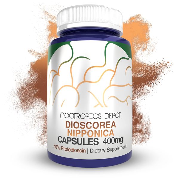 Nootropics Depot Dioscorea nipponica Capsules | 400mg | 40% Protodioscin | Wild Yam | 60 Count