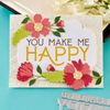 Spellbinders You Make Me Happy Betterpress Plate, Metal, ONE