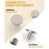 Amerdeco 10 Pack 1.3 Inch(32MM) Kitchen Cabinet Knobs Dresser Knobs Drawer Knobs, Brushed Satin Nickel Knobs for Dresser Drawers, Knobs and Pulls for Bathroom Cabinets AM016