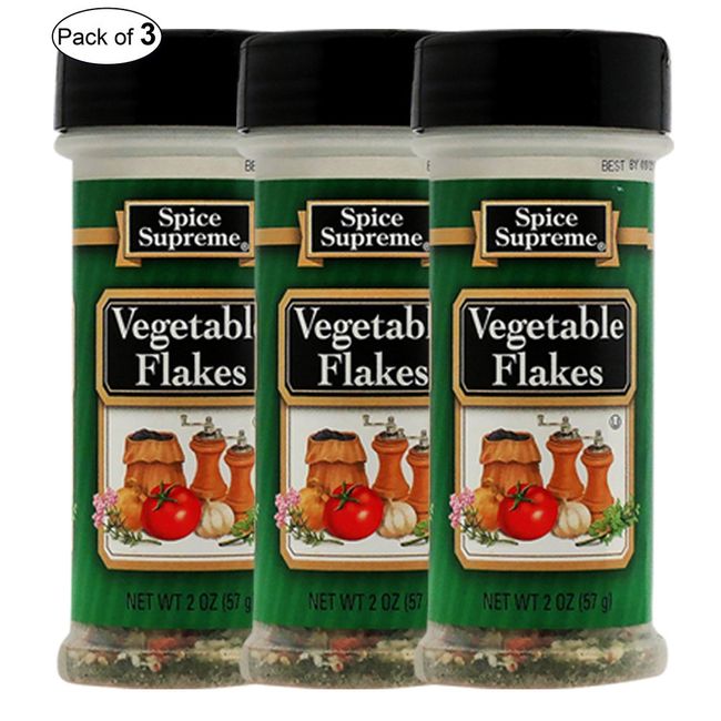 Spice Supreme Vegetable Flakes 2oz (57g) (Pack of 3)