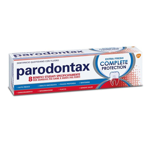 Parodontax Complete Protection Extra Fresh Fluoride Toothpaste - Helps Stop and Prevent Bleeding Gums 75ml