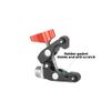 SZRIG Super Clamp with 5/8"-27 Male Thread for Microphone Mount(Red)